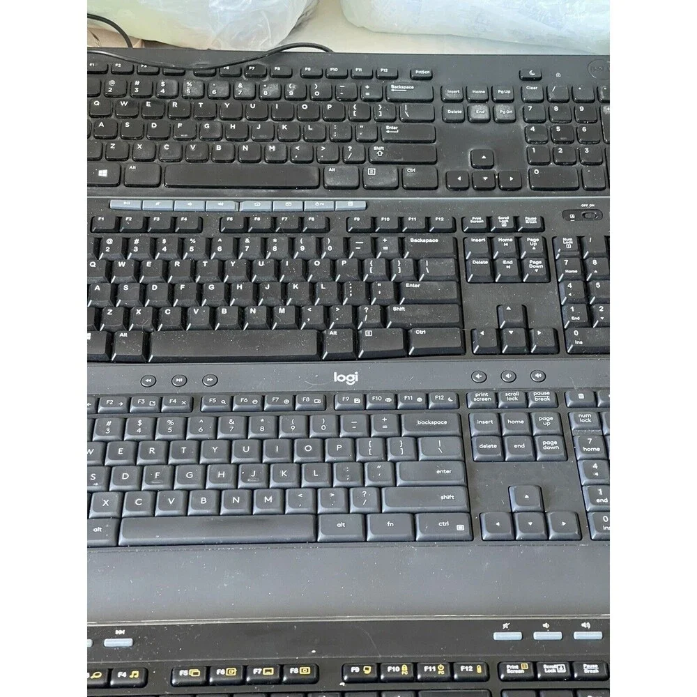 Lot of 4 Keyboards 2 Mouses For Repair Or Parts K520, K540 Logi Logitech Broken